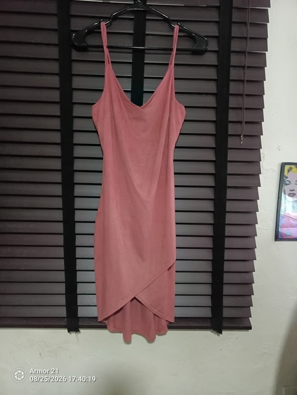 love J Dusty Rose High-Low Slip Dress